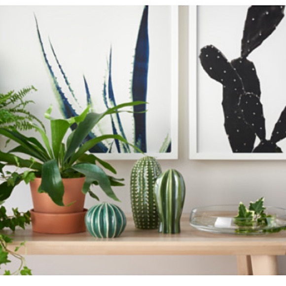 Ikea cactus 🌵 SJÄLSLIGT stoneware pottery set of 3 - Picture 14 of 17
